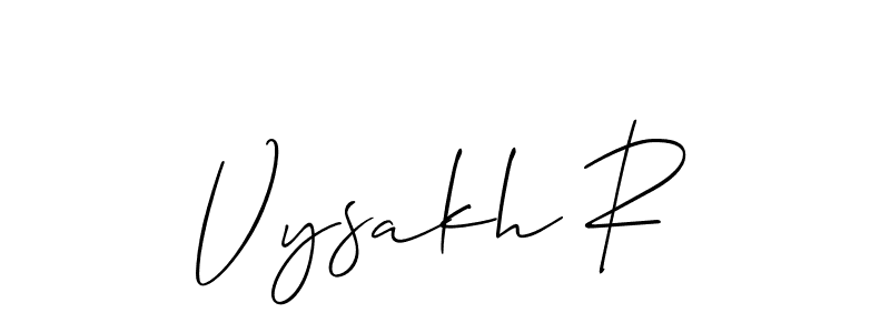 Also we have Vysakh R name is the best signature style. Create professional handwritten signature collection using Allison_Script autograph style. Vysakh R signature style 2 images and pictures png