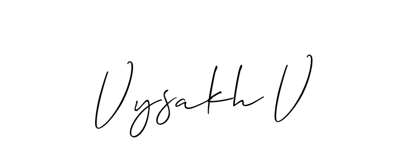 You should practise on your own different ways (Allison_Script) to write your name (Vysakh V) in signature. don't let someone else do it for you. Vysakh V signature style 2 images and pictures png
