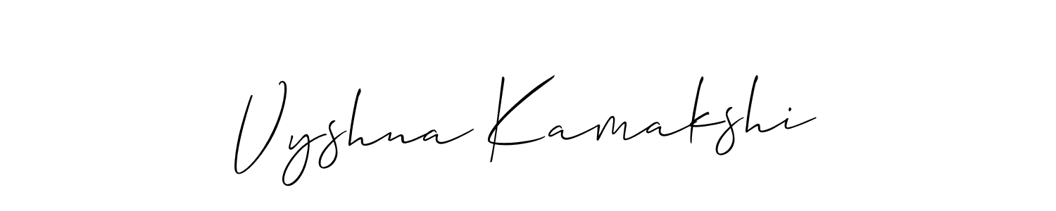 Here are the top 10 professional signature styles for the name Vyshna Kamakshi. These are the best autograph styles you can use for your name. Vyshna Kamakshi signature style 2 images and pictures png