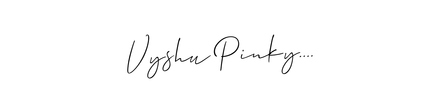 You can use this online signature creator to create a handwritten signature for the name Vyshu Pinky..... This is the best online autograph maker. Vyshu Pinky.... signature style 2 images and pictures png