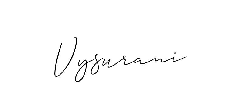 Best and Professional Signature Style for Vysurani. Allison_Script Best Signature Style Collection. Vysurani signature style 2 images and pictures png