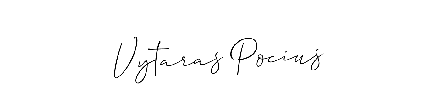 Best and Professional Signature Style for Vytaras Pocius. Allison_Script Best Signature Style Collection. Vytaras Pocius signature style 2 images and pictures png