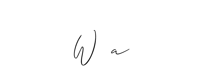 You can use this online signature creator to create a handwritten signature for the name W♥️a. This is the best online autograph maker. W♥️a signature style 2 images and pictures png