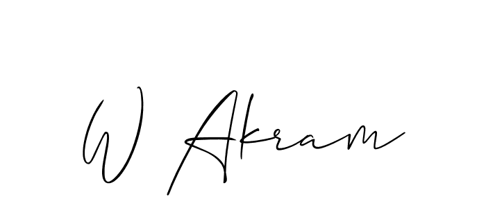 W Akram stylish signature style. Best Handwritten Sign (Allison_Script) for my name. Handwritten Signature Collection Ideas for my name W Akram. W Akram signature style 2 images and pictures png