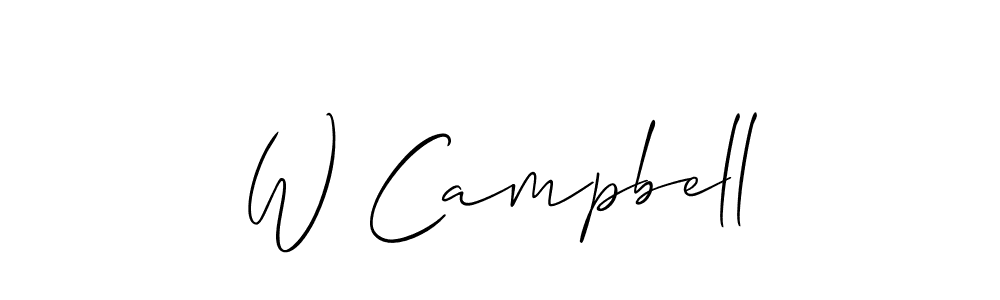 Also we have W Campbell name is the best signature style. Create professional handwritten signature collection using Allison_Script autograph style. W Campbell signature style 2 images and pictures png