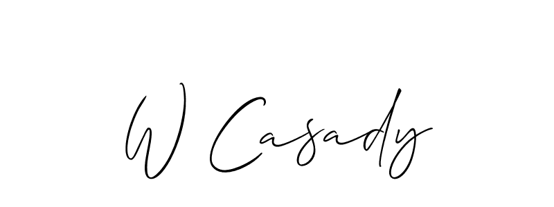 This is the best signature style for the W Casady name. Also you like these signature font (Allison_Script). Mix name signature. W Casady signature style 2 images and pictures png