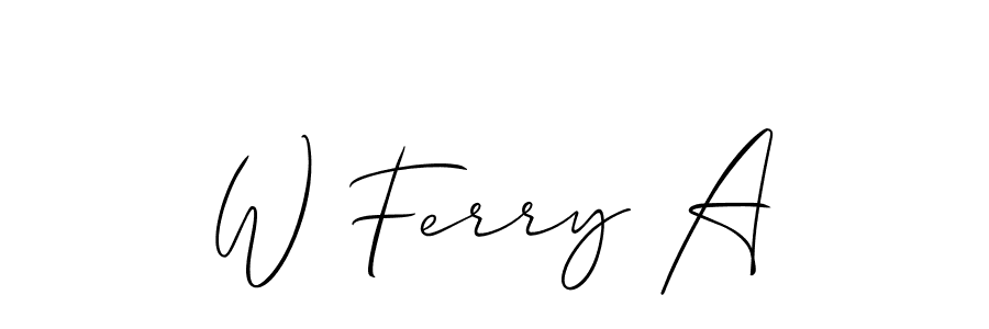 Make a beautiful signature design for name W Ferry A. Use this online signature maker to create a handwritten signature for free. W Ferry A signature style 2 images and pictures png