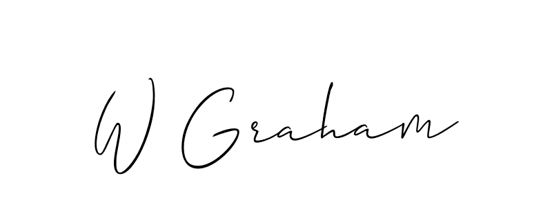 Make a short W Graham signature style. Manage your documents anywhere anytime using Allison_Script. Create and add eSignatures, submit forms, share and send files easily. W Graham signature style 2 images and pictures png