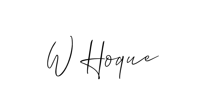 This is the best signature style for the W Hoque name. Also you like these signature font (Allison_Script). Mix name signature. W Hoque signature style 2 images and pictures png