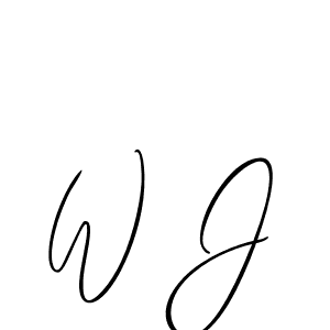 This is the best signature style for the W J name. Also you like these signature font (Allison_Script). Mix name signature. W J signature style 2 images and pictures png