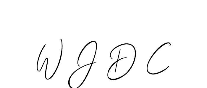 Design your own signature with our free online signature maker. With this signature software, you can create a handwritten (Allison_Script) signature for name W J D C. W J D C signature style 2 images and pictures png