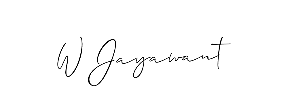 You can use this online signature creator to create a handwritten signature for the name W Jayawant. This is the best online autograph maker. W Jayawant signature style 2 images and pictures png