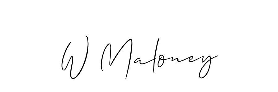 Make a beautiful signature design for name W Maloney. Use this online signature maker to create a handwritten signature for free. W Maloney signature style 2 images and pictures png