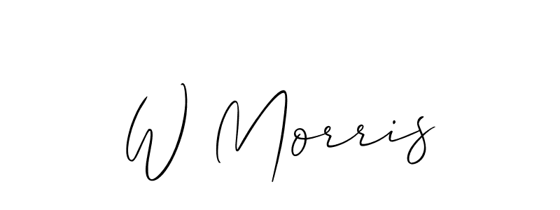 Make a beautiful signature design for name W Morris. Use this online signature maker to create a handwritten signature for free. W Morris signature style 2 images and pictures png