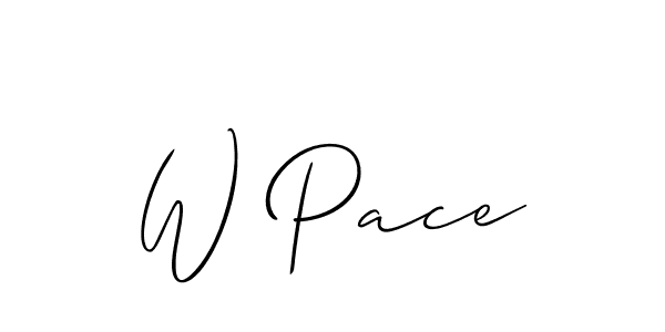 How to Draw W Pace signature style? Allison_Script is a latest design signature styles for name W Pace. W Pace signature style 2 images and pictures png