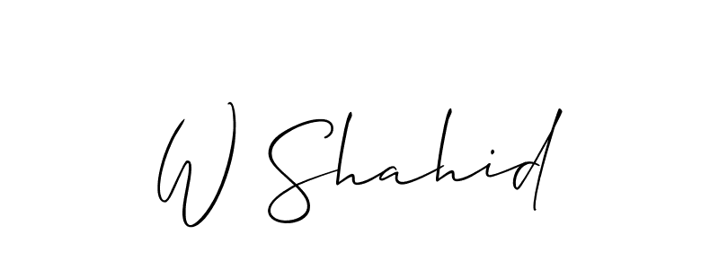 You can use this online signature creator to create a handwritten signature for the name W Shahid. This is the best online autograph maker. W Shahid signature style 2 images and pictures png