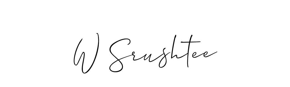 This is the best signature style for the W Srushtee name. Also you like these signature font (Allison_Script). Mix name signature. W Srushtee signature style 2 images and pictures png