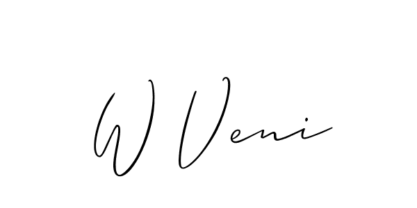 Also You can easily find your signature by using the search form. We will create W Veni name handwritten signature images for you free of cost using Allison_Script sign style. W Veni signature style 2 images and pictures png