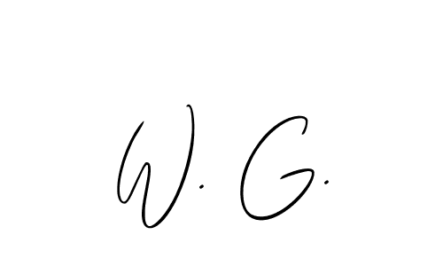 if you are searching for the best signature style for your name W. G.. so please give up your signature search. here we have designed multiple signature styles  using Allison_Script. W. G. signature style 2 images and pictures png