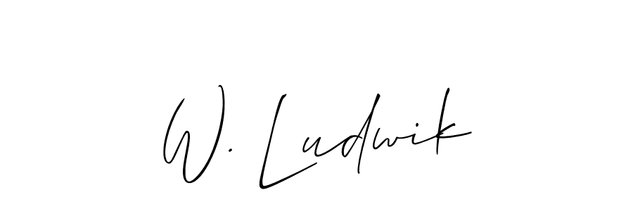 Once you've used our free online signature maker to create your best signature Allison_Script style, it's time to enjoy all of the benefits that W. Ludwik name signing documents. W. Ludwik signature style 2 images and pictures png