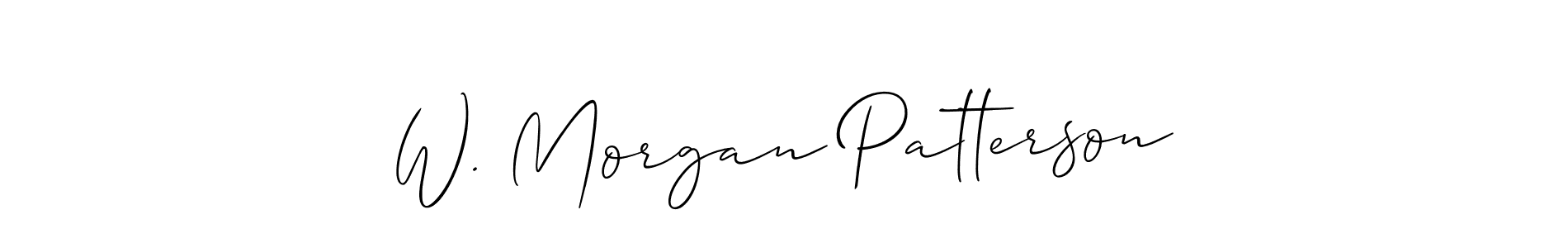 You should practise on your own different ways (Allison_Script) to write your name (W. Morgan Patterson) in signature. don't let someone else do it for you. W. Morgan Patterson signature style 2 images and pictures png