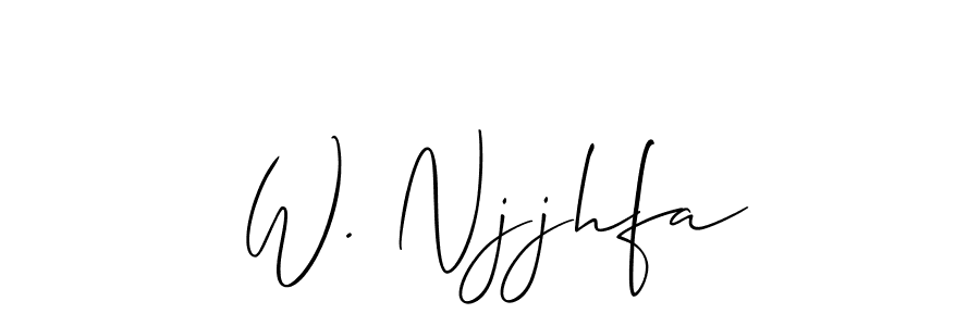 Best and Professional Signature Style for W. Njjhfa. Allison_Script Best Signature Style Collection. W. Njjhfa signature style 2 images and pictures png