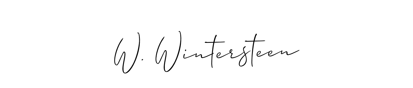 You can use this online signature creator to create a handwritten signature for the name W. Wintersteen. This is the best online autograph maker. W. Wintersteen signature style 2 images and pictures png