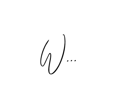 How to make W... name signature. Use Allison_Script style for creating short signs online. This is the latest handwritten sign. W... signature style 2 images and pictures png