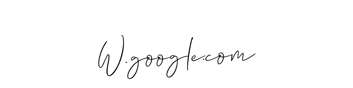 It looks lik you need a new signature style for name W.google.com. Design unique handwritten (Allison_Script) signature with our free signature maker in just a few clicks. W.google.com signature style 2 images and pictures png