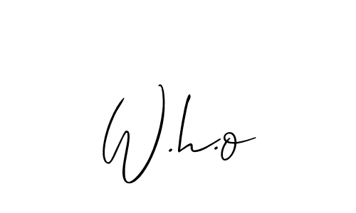 Best and Professional Signature Style for W.h.o. Allison_Script Best Signature Style Collection. W.h.o signature style 2 images and pictures png