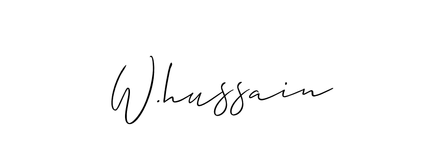 This is the best signature style for the W.hussain name. Also you like these signature font (Allison_Script). Mix name signature. W.hussain signature style 2 images and pictures png