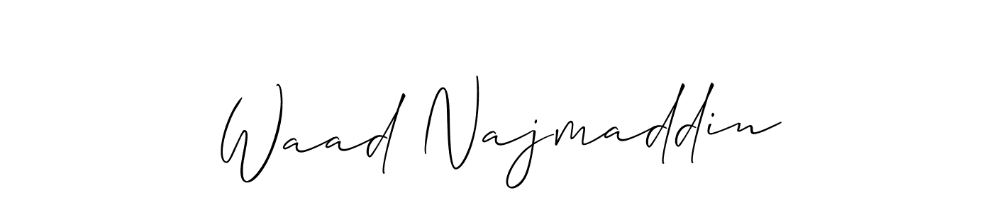How to Draw Waad Najmaddin signature style? Allison_Script is a latest design signature styles for name Waad Najmaddin. Waad Najmaddin signature style 2 images and pictures png
