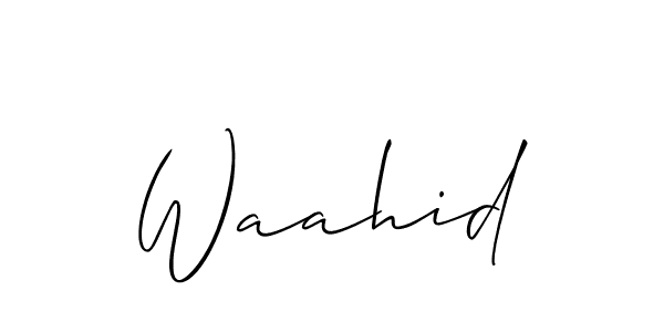 Make a beautiful signature design for name Waahid. Use this online signature maker to create a handwritten signature for free. Waahid signature style 2 images and pictures png