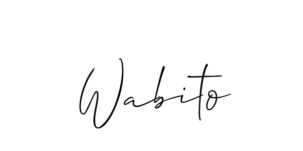 Once you've used our free online signature maker to create your best signature Allison_Script style, it's time to enjoy all of the benefits that Wabito name signing documents. Wabito signature style 2 images and pictures png
