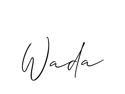 How to Draw Wada signature style? Allison_Script is a latest design signature styles for name Wada. Wada signature style 2 images and pictures png