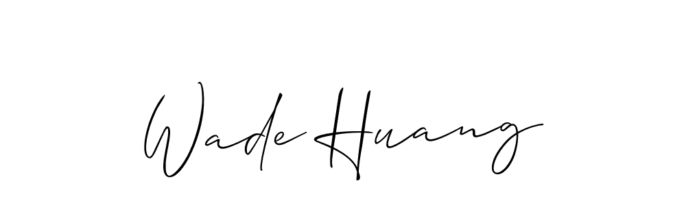 Best and Professional Signature Style for Wade Huang. Allison_Script Best Signature Style Collection. Wade Huang signature style 2 images and pictures png