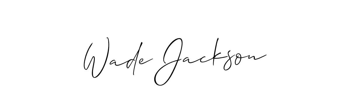 Allison_Script is a professional signature style that is perfect for those who want to add a touch of class to their signature. It is also a great choice for those who want to make their signature more unique. Get Wade Jackson name to fancy signature for free. Wade Jackson signature style 2 images and pictures png