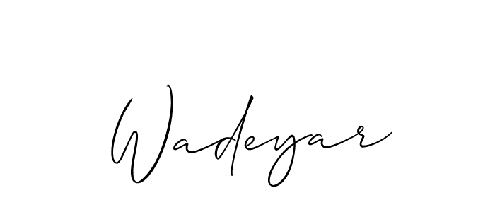 Here are the top 10 professional signature styles for the name Wadeyar. These are the best autograph styles you can use for your name. Wadeyar signature style 2 images and pictures png