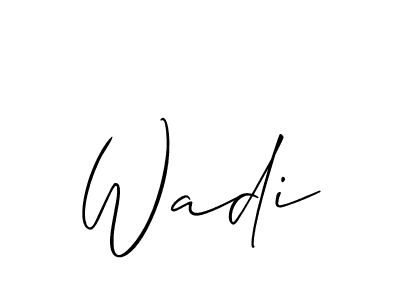 Similarly Allison_Script is the best handwritten signature design. Signature creator online .You can use it as an online autograph creator for name Wadi. Wadi signature style 2 images and pictures png