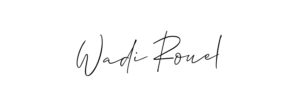 Also we have Wadi Rouel name is the best signature style. Create professional handwritten signature collection using Allison_Script autograph style. Wadi Rouel signature style 2 images and pictures png