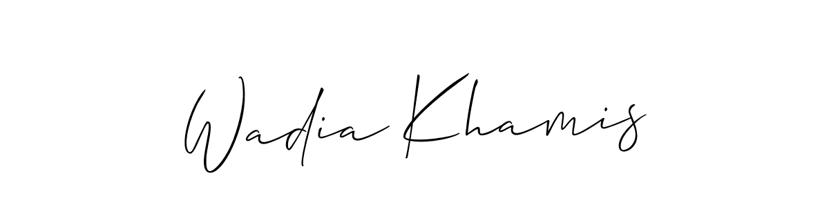 Check out images of Autograph of Wadia Khamis name. Actor Wadia Khamis Signature Style. Allison_Script is a professional sign style online. Wadia Khamis signature style 2 images and pictures png