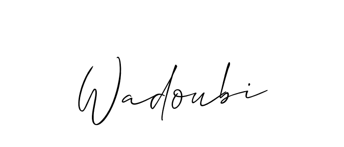 Best and Professional Signature Style for Wadoubi. Allison_Script Best Signature Style Collection. Wadoubi signature style 2 images and pictures png