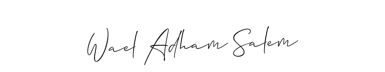 Once you've used our free online signature maker to create your best signature Allison_Script style, it's time to enjoy all of the benefits that Wael Adham Salem name signing documents. Wael Adham Salem signature style 2 images and pictures png