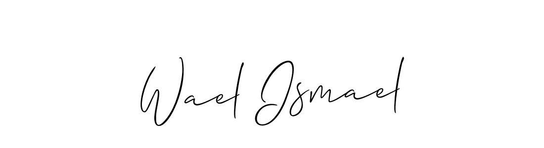 How to make Wael Ismael signature? Allison_Script is a professional autograph style. Create handwritten signature for Wael Ismael name. Wael Ismael signature style 2 images and pictures png