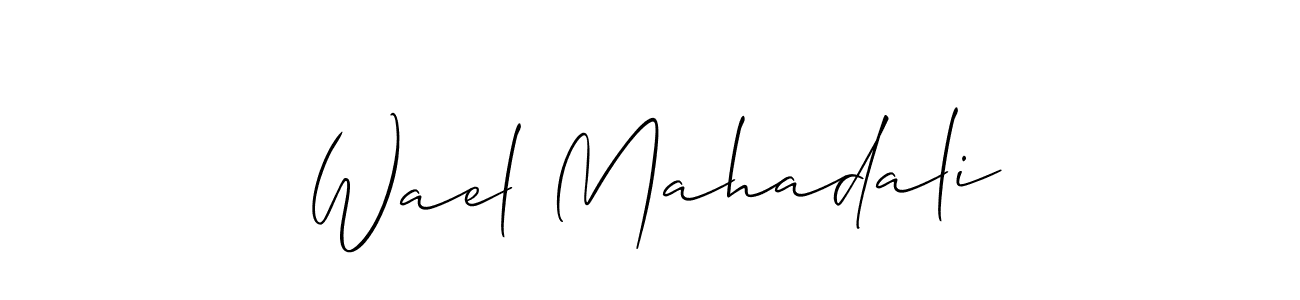 See photos of Wael Mahadali official signature by Spectra . Check more albums & portfolios. Read reviews & check more about Allison_Script font. Wael Mahadali signature style 2 images and pictures png