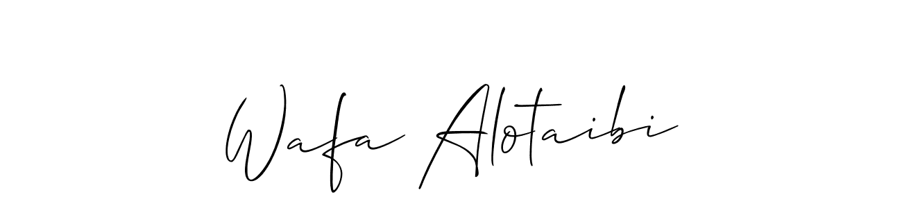 Once you've used our free online signature maker to create your best signature Allison_Script style, it's time to enjoy all of the benefits that Wafa Alotaibi name signing documents. Wafa Alotaibi signature style 2 images and pictures png