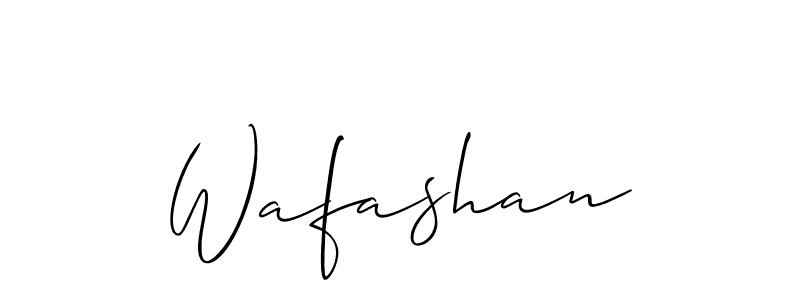 Also we have Wafashan name is the best signature style. Create professional handwritten signature collection using Allison_Script autograph style. Wafashan signature style 2 images and pictures png