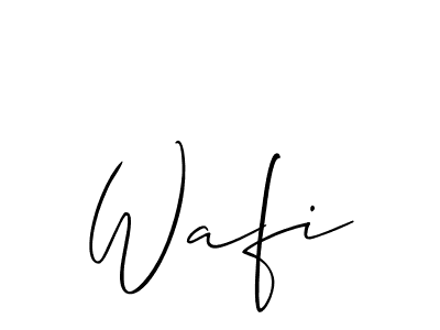Make a beautiful signature design for name Wafi. Use this online signature maker to create a handwritten signature for free. Wafi signature style 2 images and pictures png