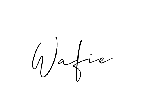 How to Draw Wafie signature style? Allison_Script is a latest design signature styles for name Wafie. Wafie signature style 2 images and pictures png