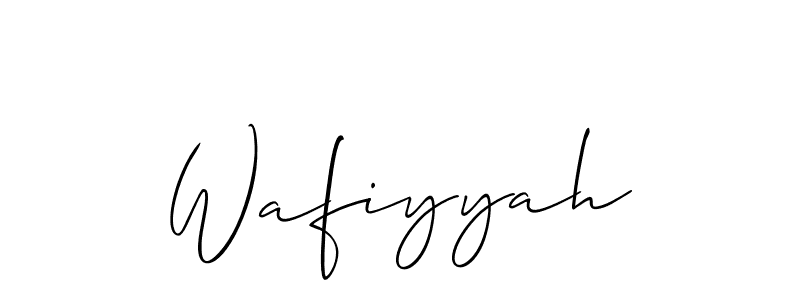 Make a beautiful signature design for name Wafiyyah. Use this online signature maker to create a handwritten signature for free. Wafiyyah signature style 2 images and pictures png